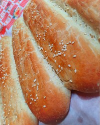 نان باگت خانگی