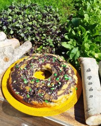 کیک دو رنگ، پیازسوخاری ،شکلات داغ