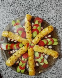 اشترودل مرغ و قارچ