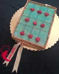 کیک یخچالی نارگیلی