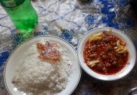 قیمه با گوشت قل قلی