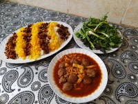 قیمه با گوشت قلقلی