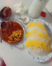 اینم از ناهار خوشمزه ی من قیمه