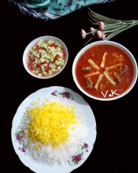 خورش قیمه با کوفته قلقلی