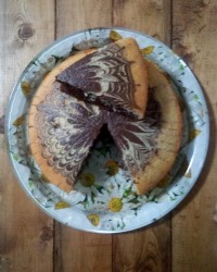 کیک زبرا (دورنگ)