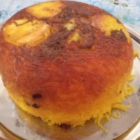 ته چین خودم پز اولین بارم بود