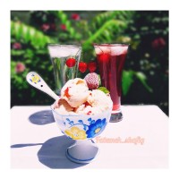 بستنی وانیلی بدون ثعلب
