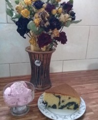 کیک دورنگ (زبرا کیک)