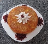 ته چین مرغ ناهار امروز ما