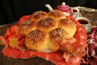 نان شیر مال مغز دار