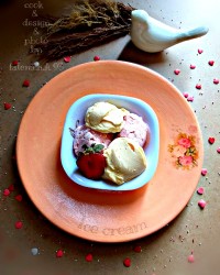 بستنی وانیلی بدون ثعلب