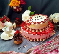 کیک شیفون خامه ی