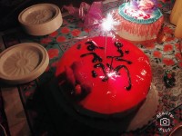 کیک خامه ای با روکش بریلو