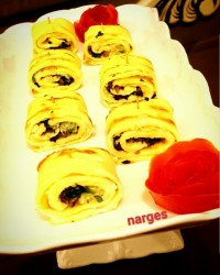 کرپ مرغ و بادام