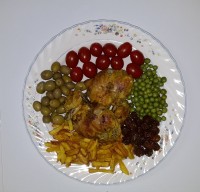 خوراک مرغ با مخلفات?