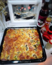 پیتزا گوشت وقارچ