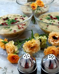 سوپ جو با ماش دستپخت دخترم