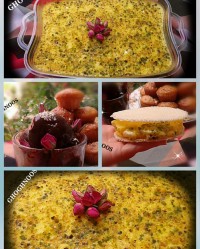 بستنی سنتی زعفرونی بستنی شکلاتی