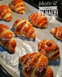 نان کروسان با مغز کرمفیل