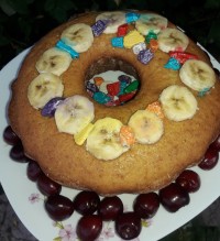 کیک گلاب آبجی پز دورهمی خونه مامان