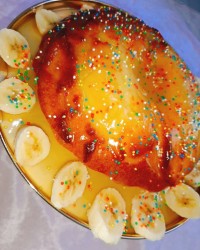 کیک پرتغالی همراه گاناش پرتغالی