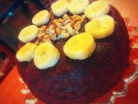 کیک موزی شکلاتی ??