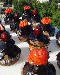 کاپ کیک قهوه شکلاتی