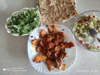 خوراک گوشت و کدو