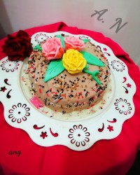 کیک شکلاتی خامه ای