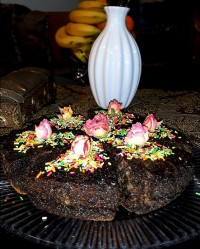 کیک شکلاتی گردویی