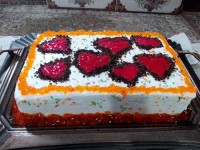 تزیین کیک با ژله