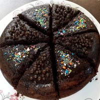 کیک خوشمزه کاکائویی
