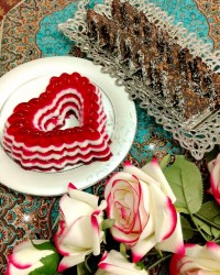 ژله قلب راه راه