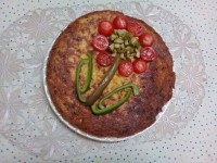 ناهار امروز کوکوی سیب زمینی خیارشور خانگی