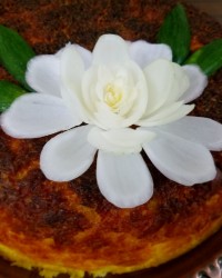 تهچین وگل با پیاز