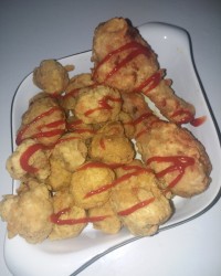 قارچ سوخاری بدون تخم مرغ