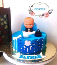 کیک فوندانت تم بچه رئیس