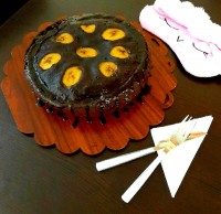 کیک موز و شکلات