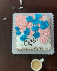 کیک تولد دخترم خودم پز