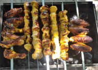 جوجه زعفرونی وکوبیده