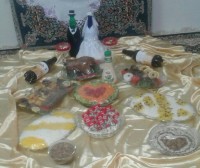 اولین سفره شام عروس وداماد