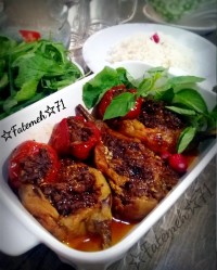 بادمجان شکم پر گیلانی