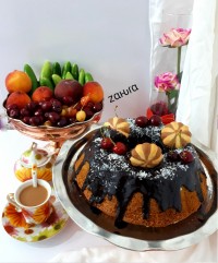 کیک نسکافه گردویی