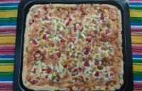 اولین پیتزای من بعد از مدتها... تقدیم به دوستای گل پاپیونی