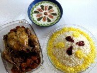 مرغ شکم پر کاراملی