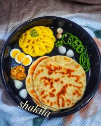 نان خانگی با ماست