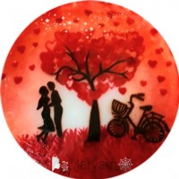 نقاشی روی ژله شیری?