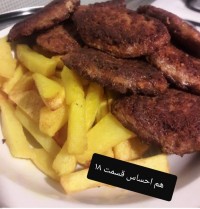 کتلت گوشت با سیب زمینی