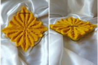 تزئین حلوای زعفران