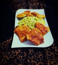 باقالی پلو با ماهی سرخکرده